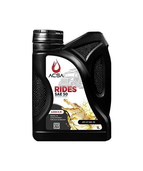 زيت محرك ديزل 1لتر (SAE 50)رايدس من أكسا